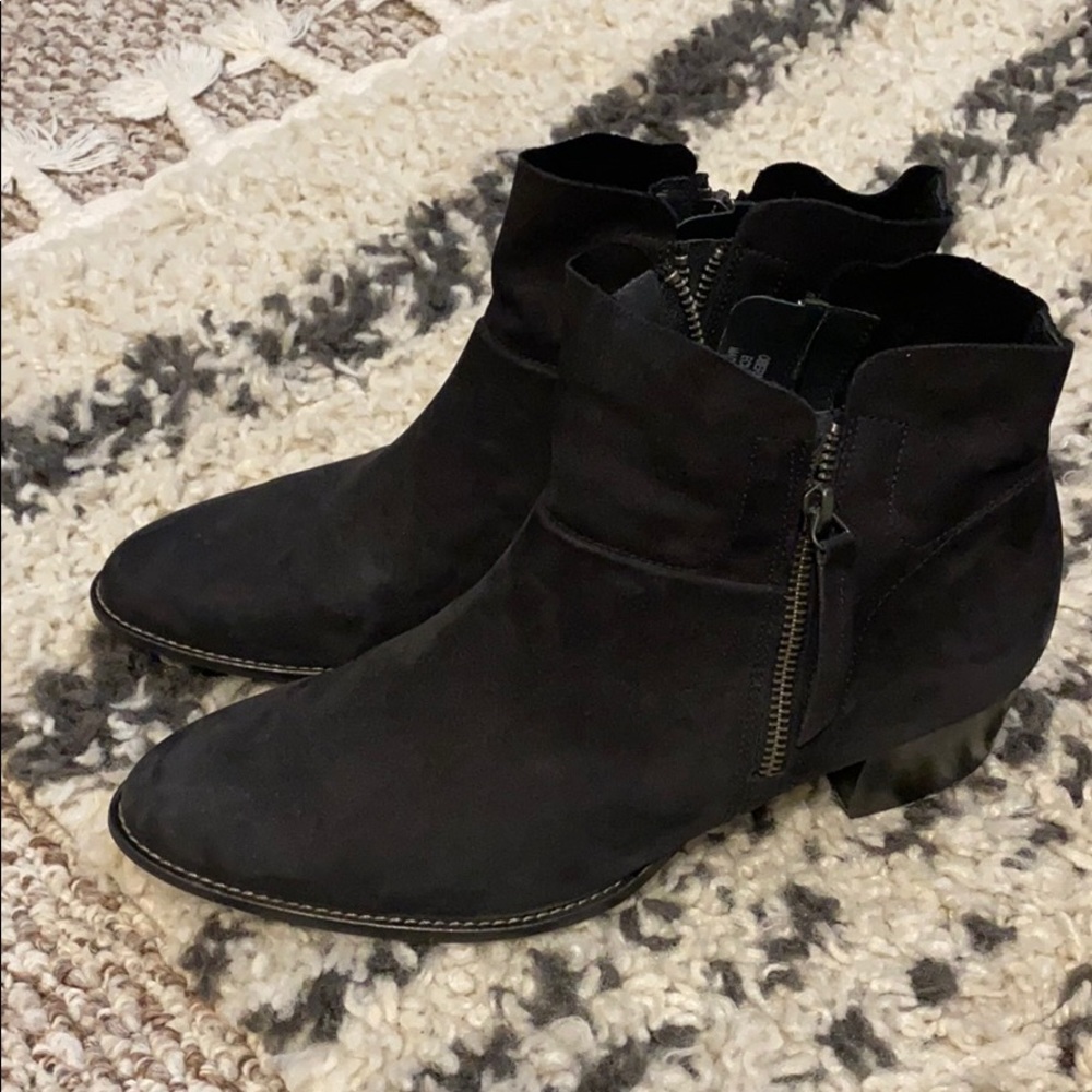Paul Green Pandora Black Suede Sport Nubuck Boots